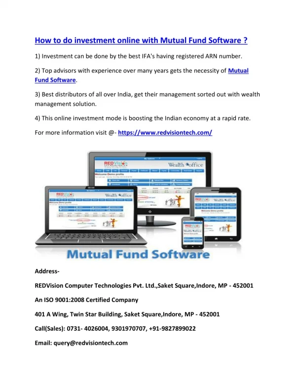 how to do investment online with mutual fund
