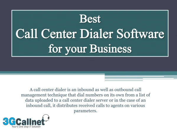 Best Call Center Dialer Provider to give you Real-time Call Solution