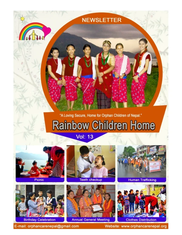 Rainbow Children Home Volunteer Nepal Orphanage Newsletter