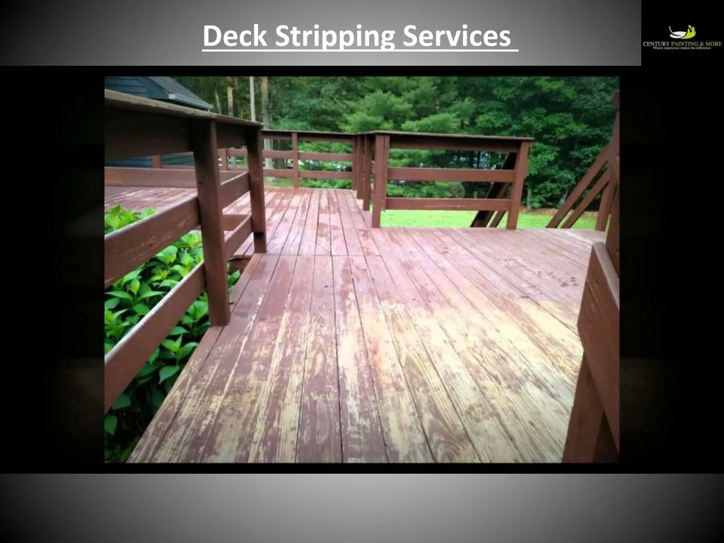 deck stripping services