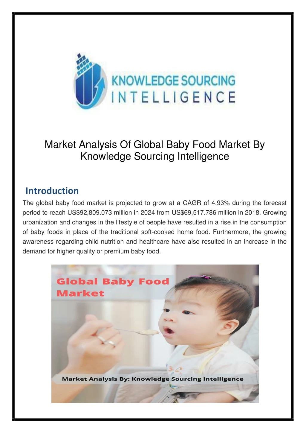 market analysis of global baby food market