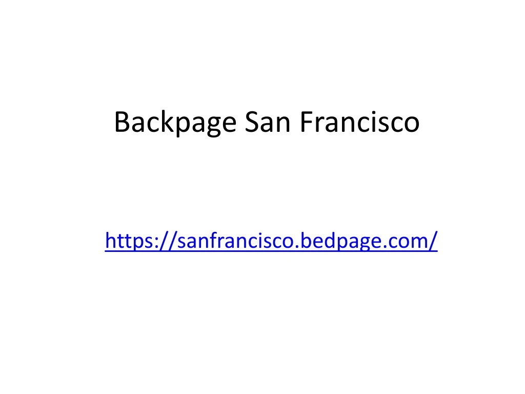 backpage san francisco