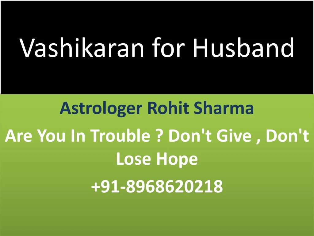 vashikaran for husband