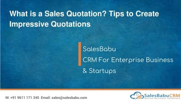 What is a Sales Quotation? Tips to Create Impressive Quotations