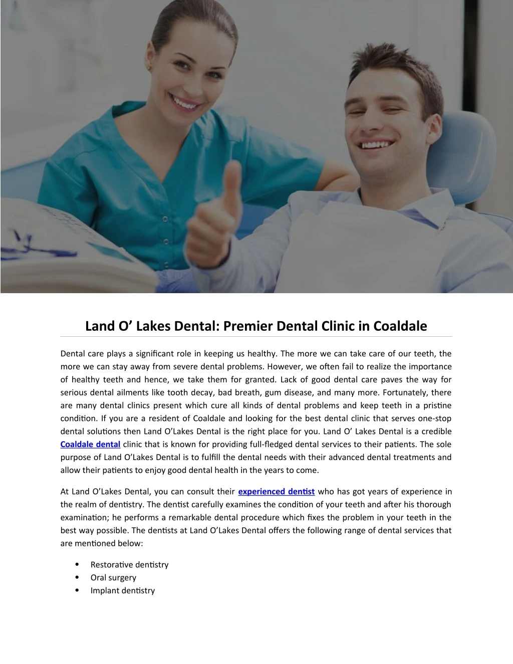 land o lakes dental premier dental clinic