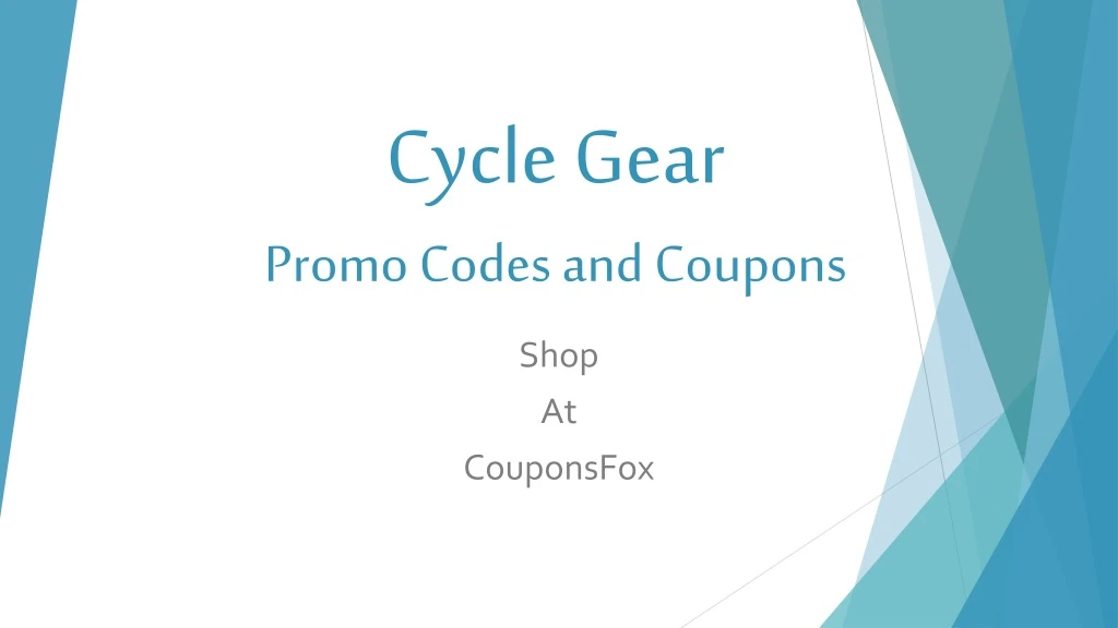 cycle gear promo codes and coupons