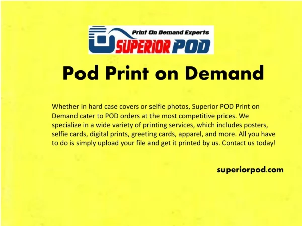 Superiorpod.com - Pod print on demand