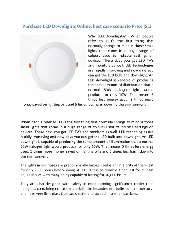 18W Recessed LED Panel Round Slim | Smart Lighting Industries