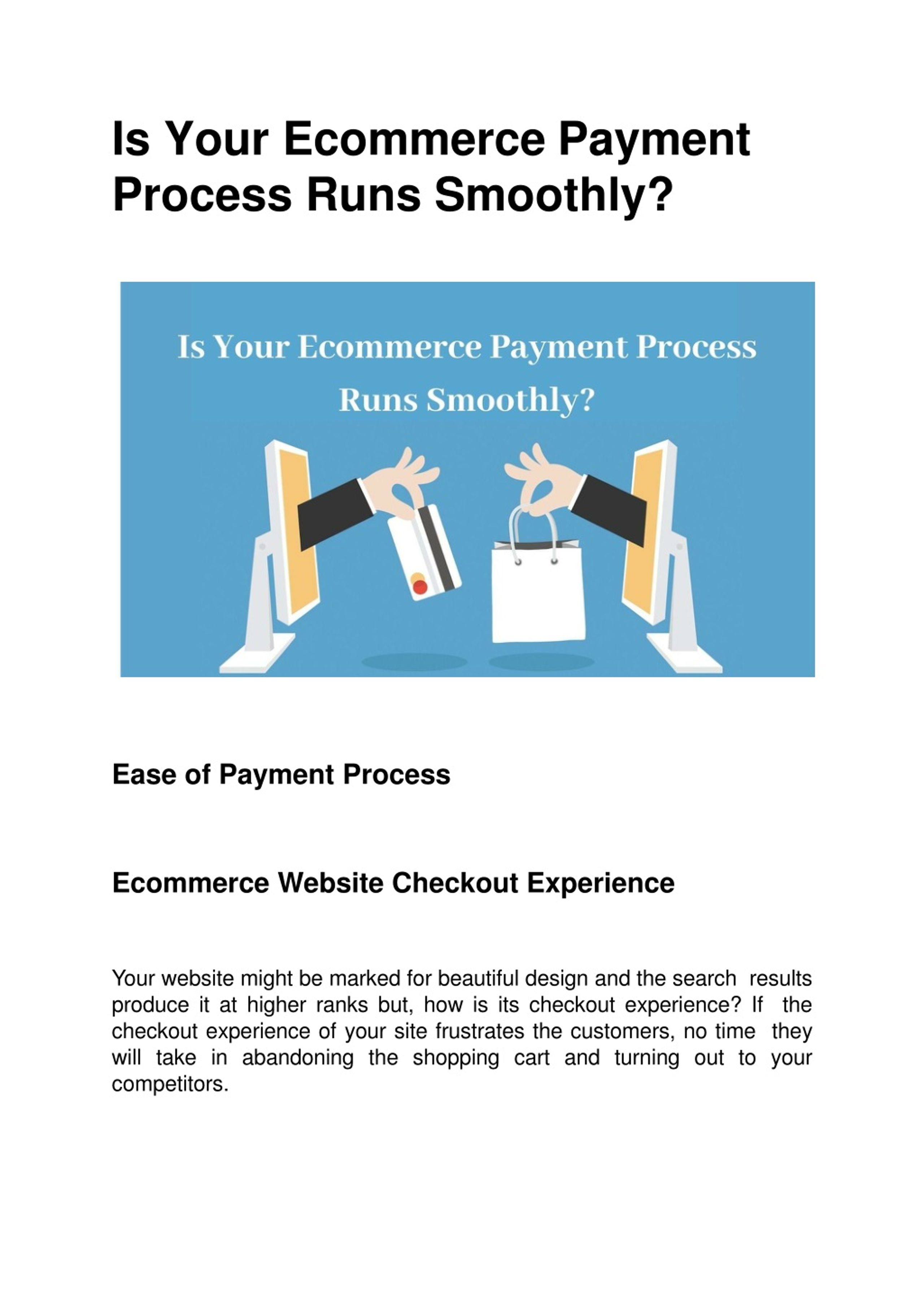 PPT - Is Your Ecommerce Payment Process Runs Smoothly? PowerPoint ...