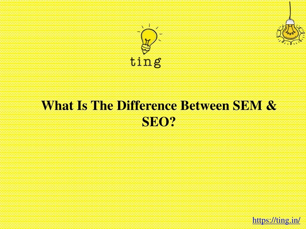 what is the difference between sem seo