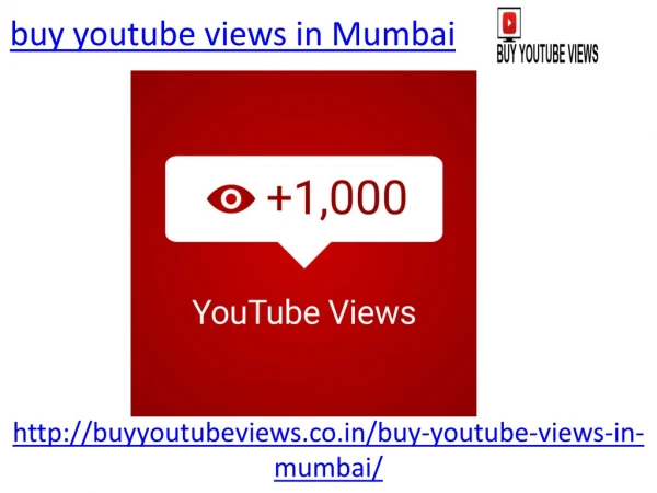 Buy real youtube views in Mumbai at best price
