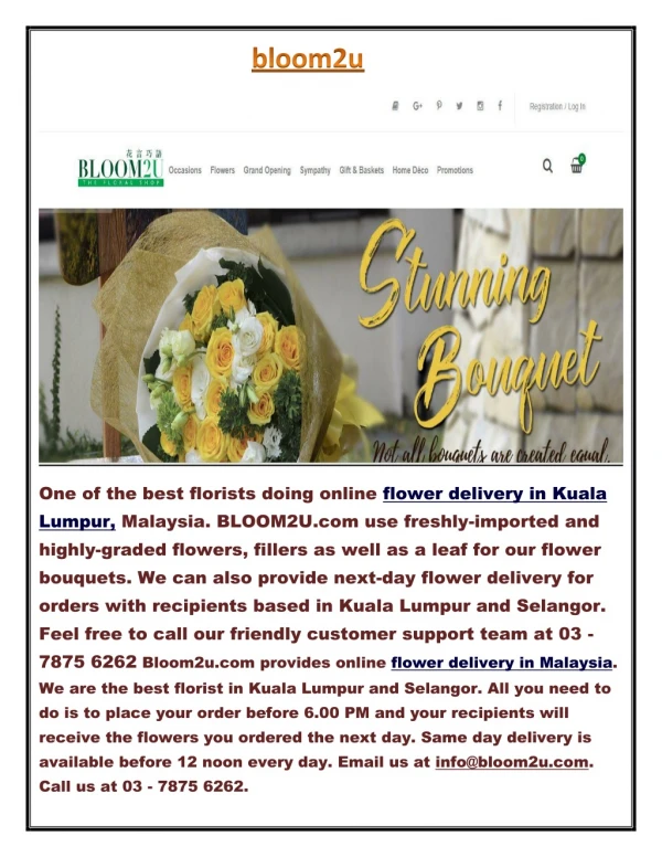 Online Florist Malaysia