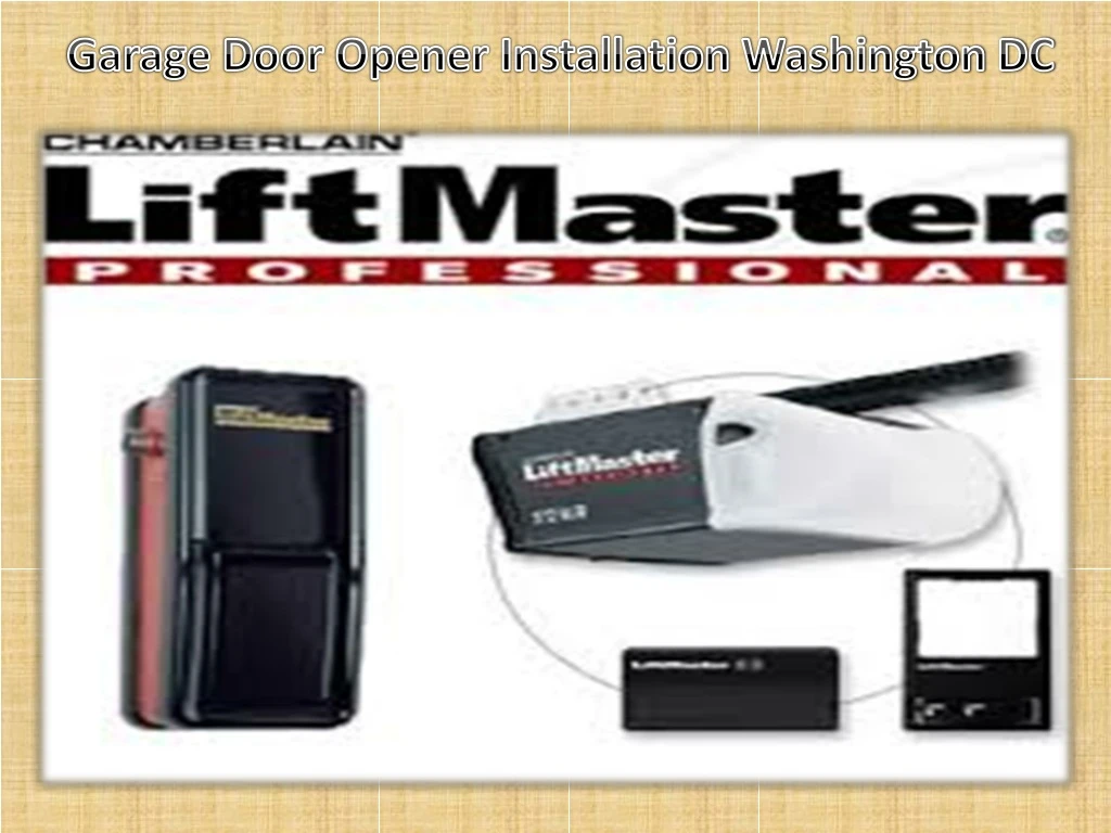 garage door opener installation washington dc