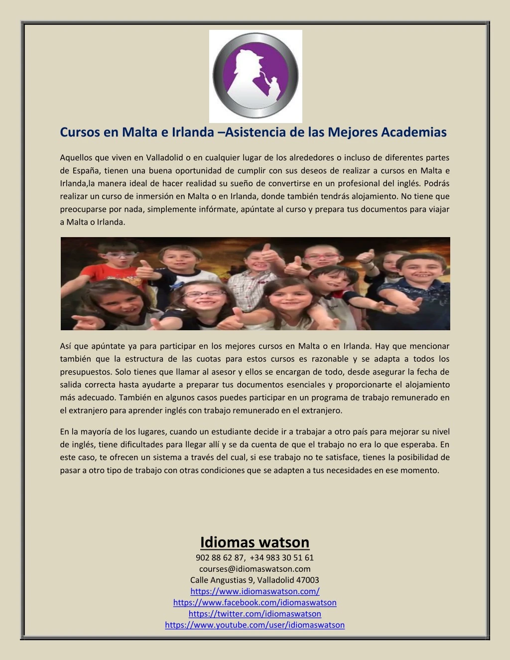 cursos en malta e irlanda asistencia