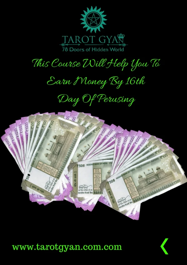 This Course Will Help You To Earn Money By 16th Day Of Perusing