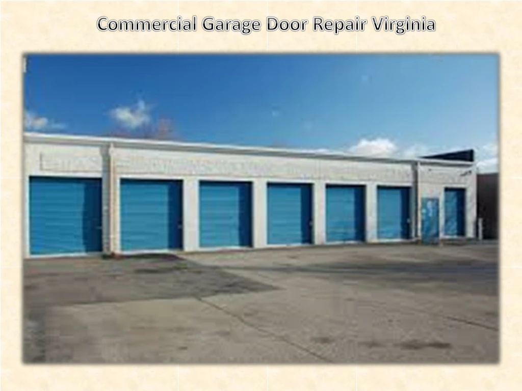 commercial garage door repair virginia