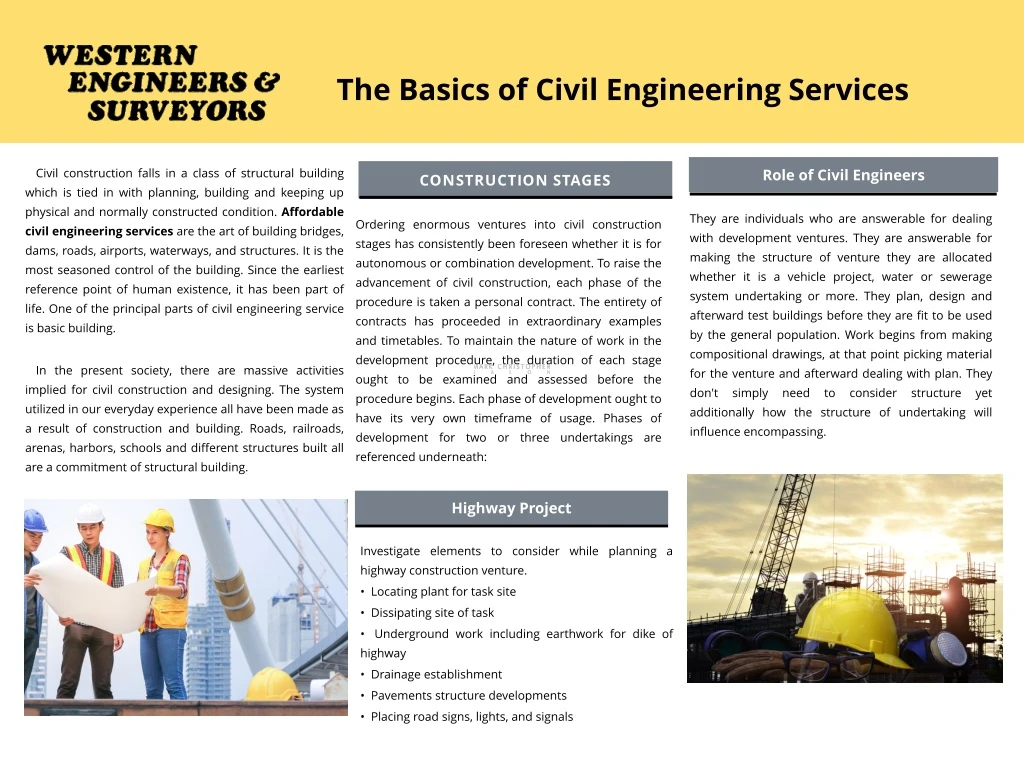 the basics of civil engineering services