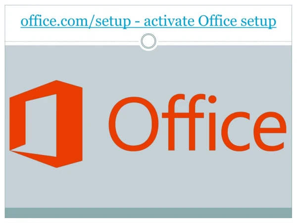 office.com/setup - activate Office setup