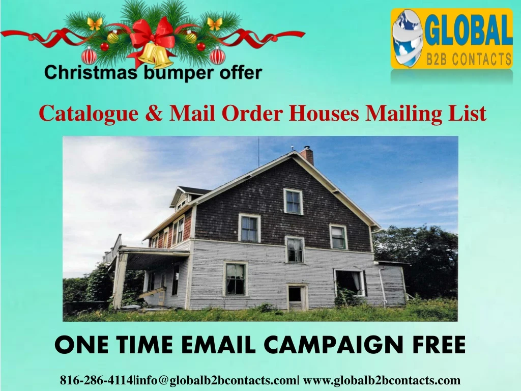 catalogue mail order houses mailing list