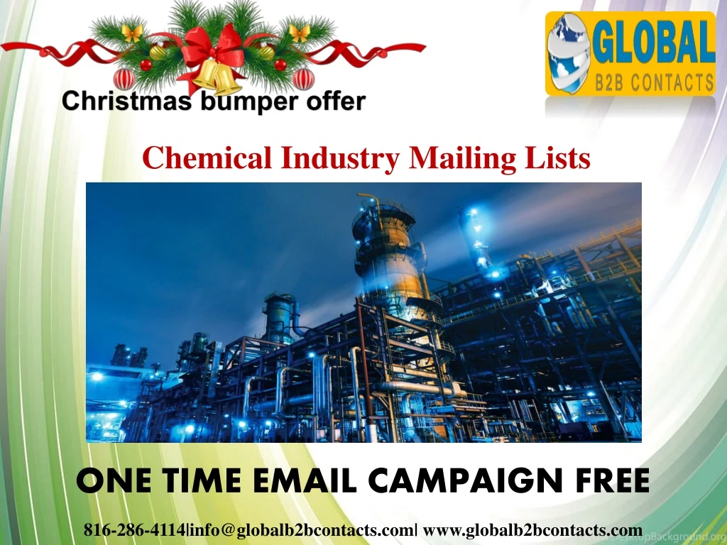 chemical industry mailing lists