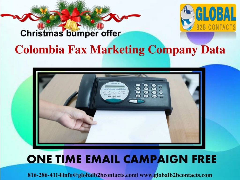 colombia fax marketing company data