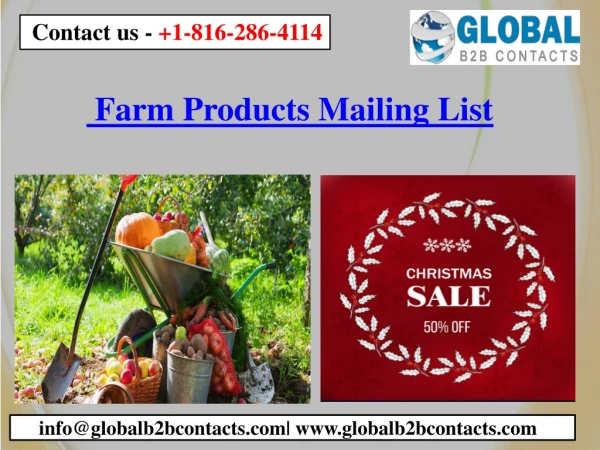 Farm Products Mailing List