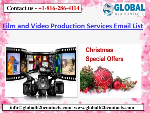 Film and Video Production Services Email List