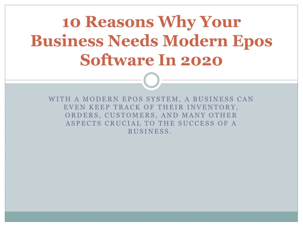 10 reasons why your business needs modern epos software in 2020