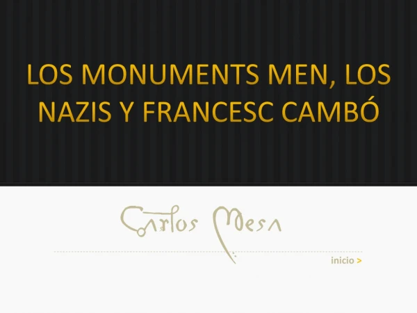 Los Monuments Men, los nazis y Francesc Cambó
