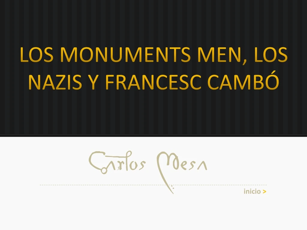 los monuments men los nazis y francesc camb