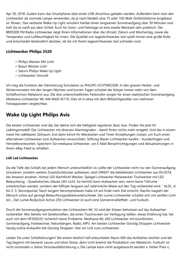 7 Fakten über Amazon Lichtwecker Philips beschrieben