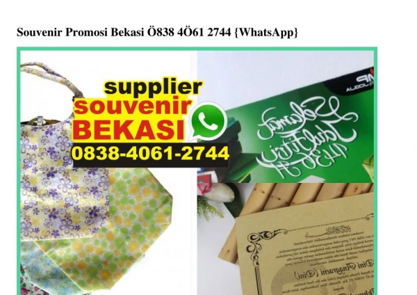 Souvenir Promosi Bekasi 0838·4061·2744[wa]