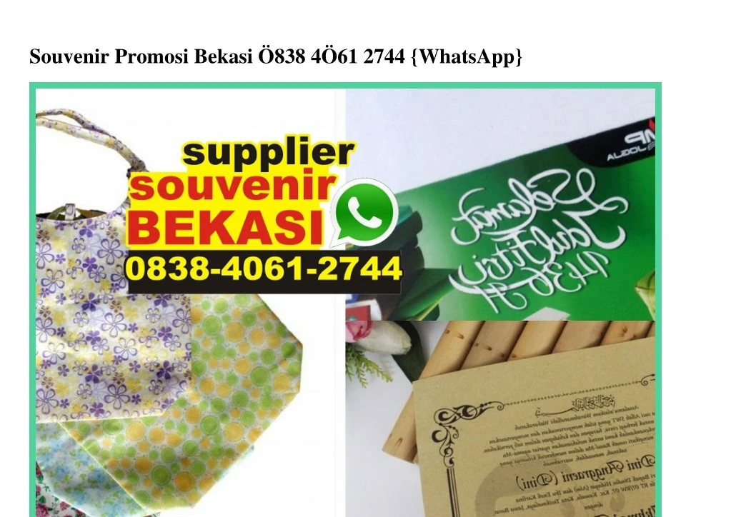 souvenir promosi bekasi 838 4 61 2744 whatsapp