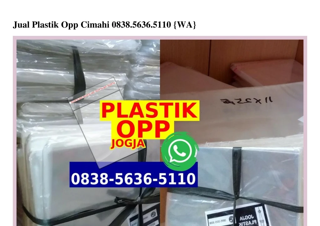 jual plastik opp cimahi 0838 5636 5110 wa