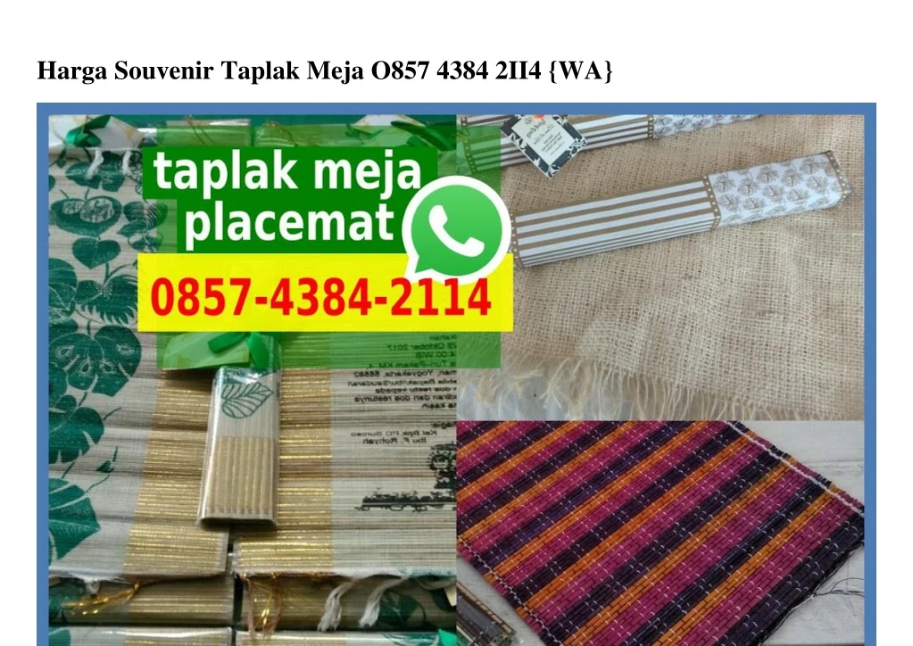 harga souvenir taplak meja o857 4384 2ii4 wa