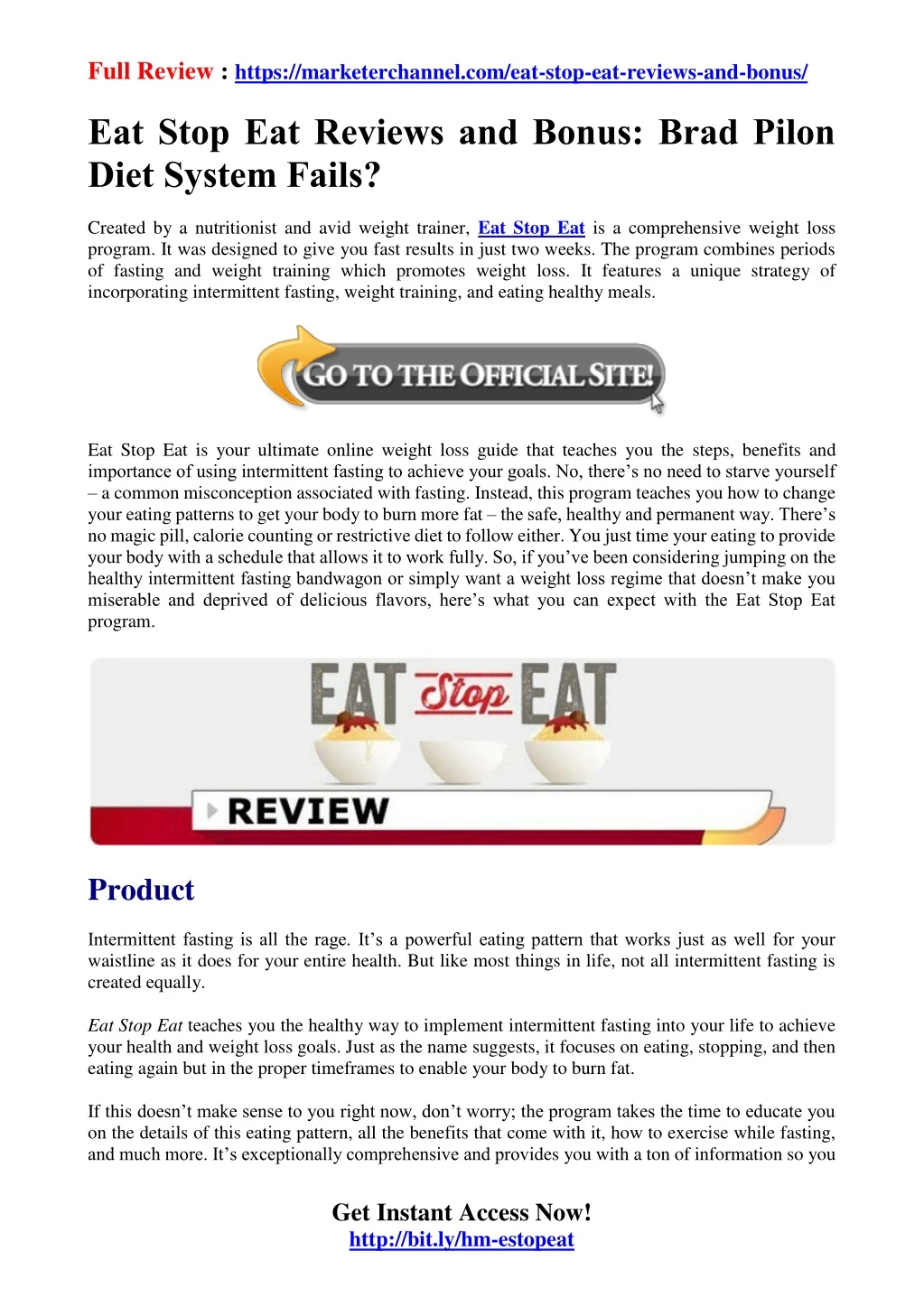 full review https marketerchannel com eat stop