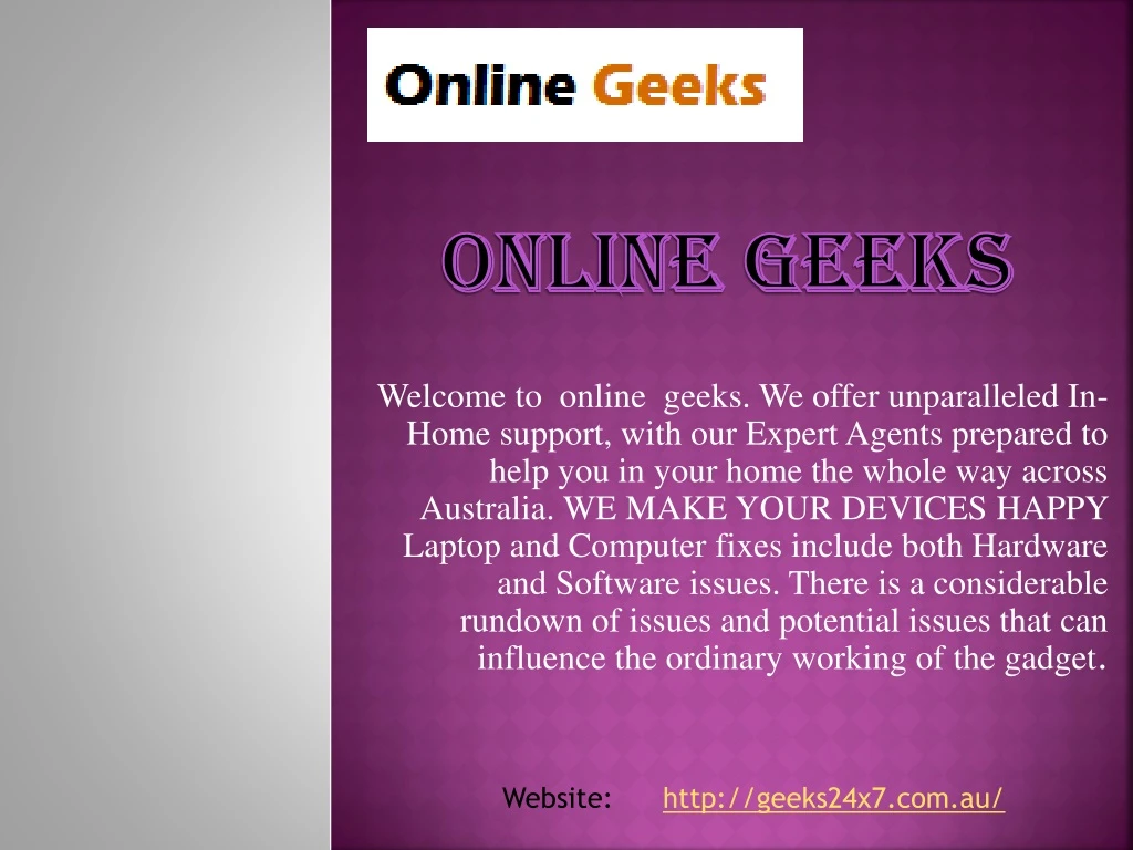 welcome to online geeks we offer unparalleled