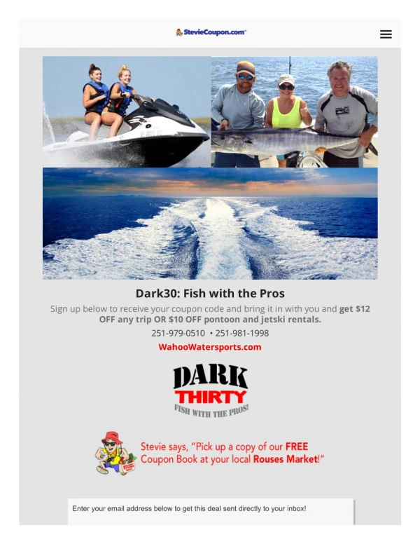 Dark 30 fishing charter