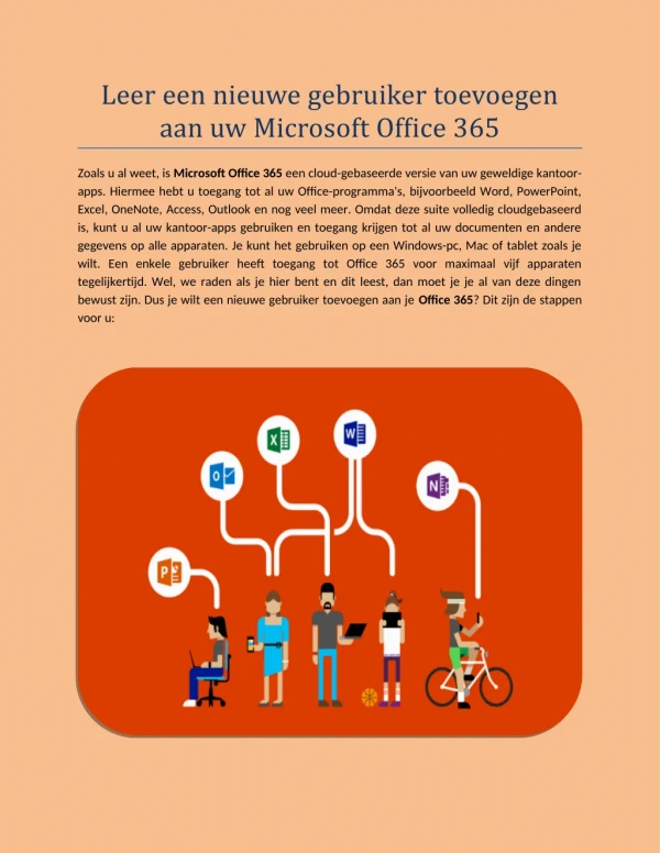 Meer informatie over het toevoegen van een nieuwe gebruiker aan uw Microsoft Office 365?