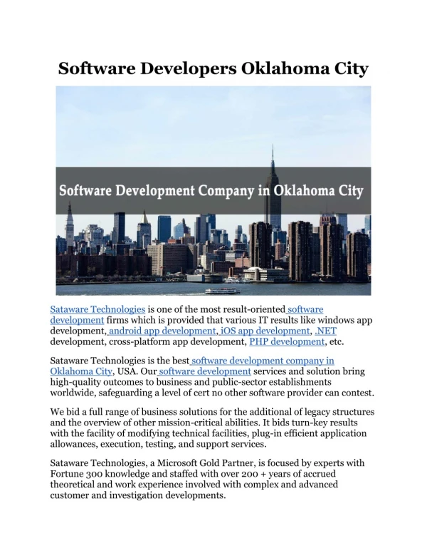 software developers oklahoma city