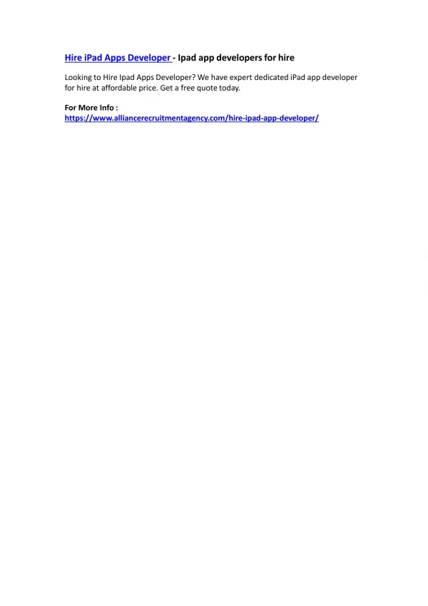 hire ipad apps developer ipad app developers