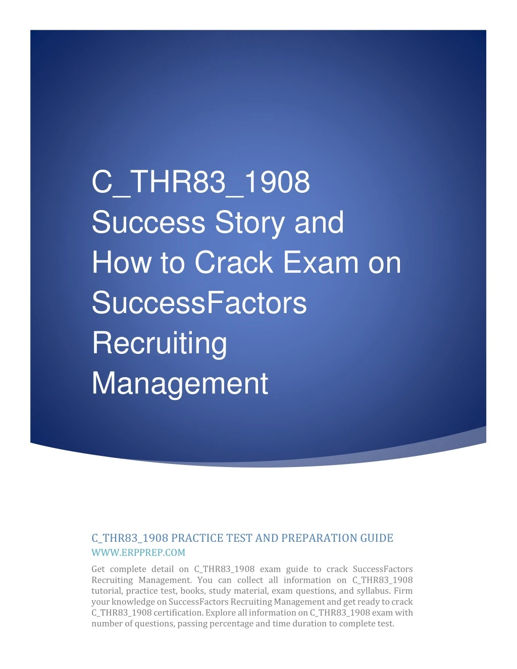 c thr83 1908 success story and how to crack exam