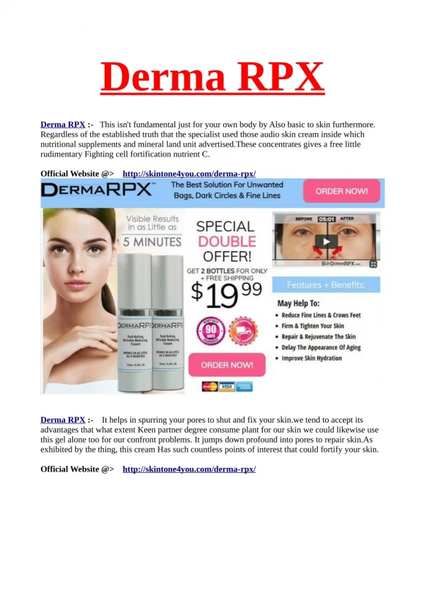 15 Reasons Why You Shouldn't Rely On Derma RPX Anymore