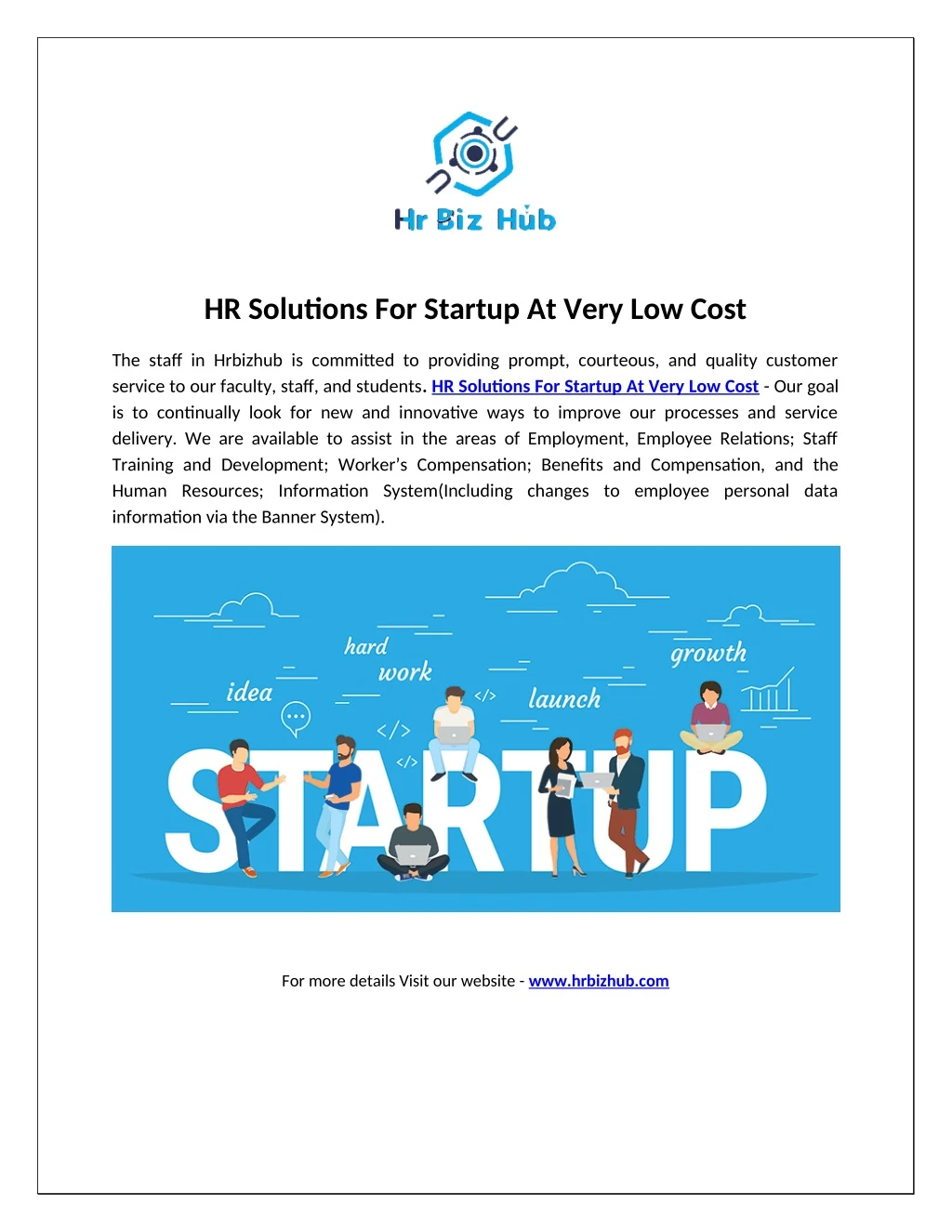 hr solutions for startup at very low cost