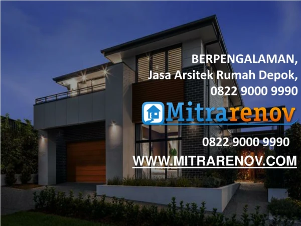 TERBAIK, Jasa Arsitek Rumah Depok, 0822 9000 9990