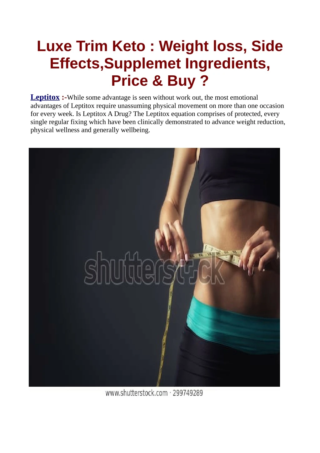luxe trim keto weight loss side effects supplemet
