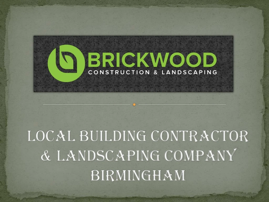 local building contractor landscaping company birmingham