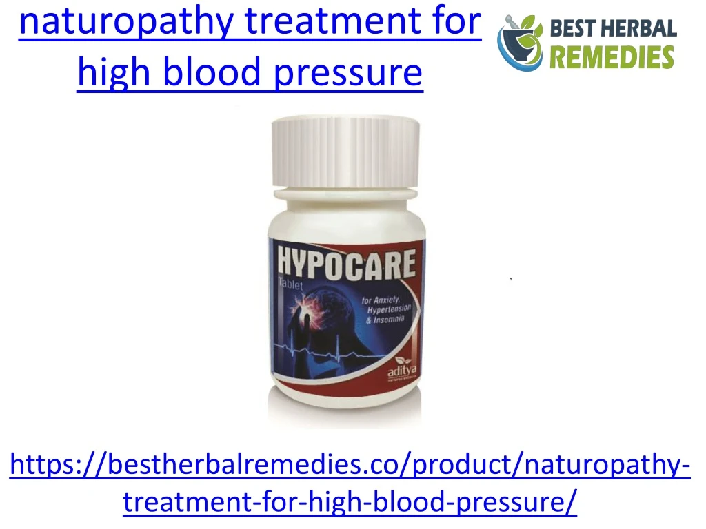 naturopathy treatment for high blood pressure