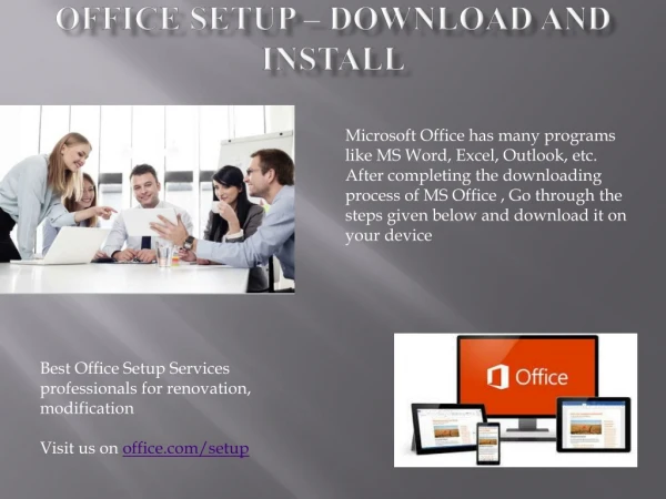 office setup download and install