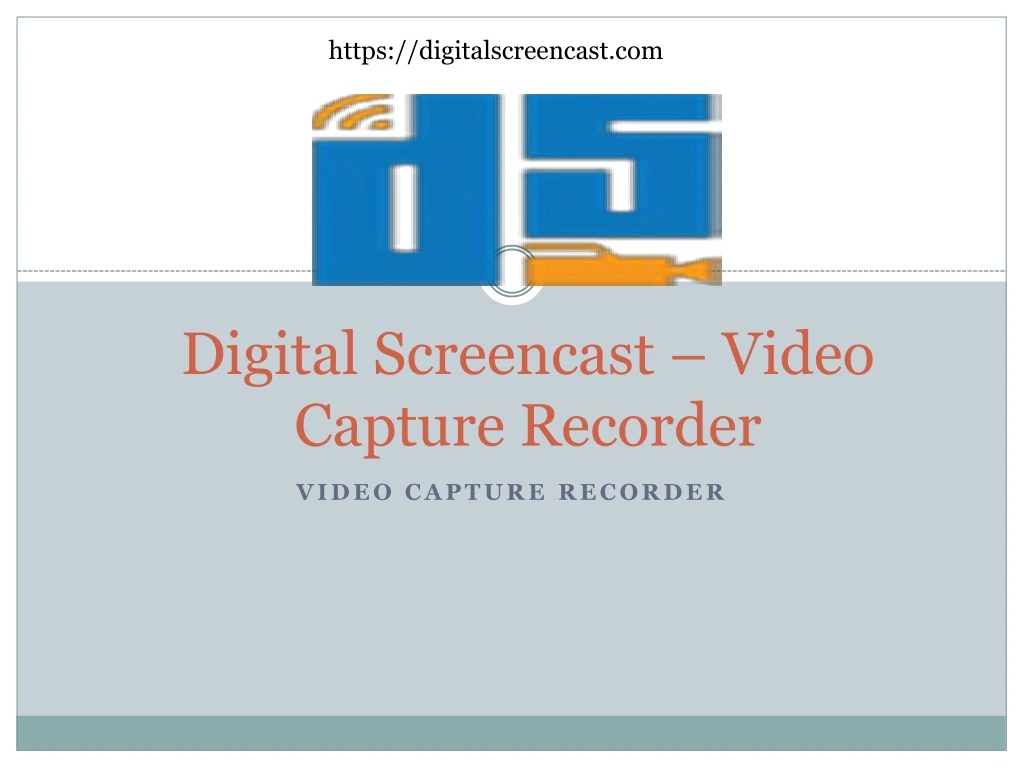 digital screencast video capture recorder